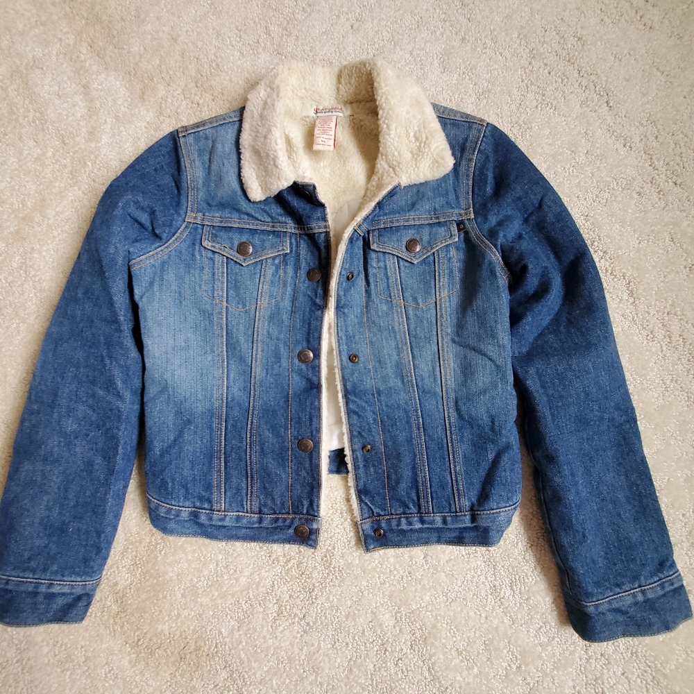 Abercrombie Denim Jacket with Sherpa Lining